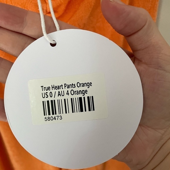 Princess Polly True Heart Pants in Orange Size 0 - Picture 6 of 9